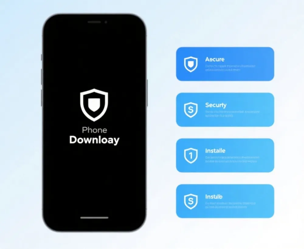 移动端安装与更新说明示意图